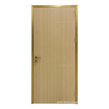 Albania Light Gold Eclectic Single Double Burlywood Shower Toilet Aluminum Solid Wood Door For Leisure Facilities